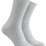 Strumpa med extra lös resår - ljusgrå melange