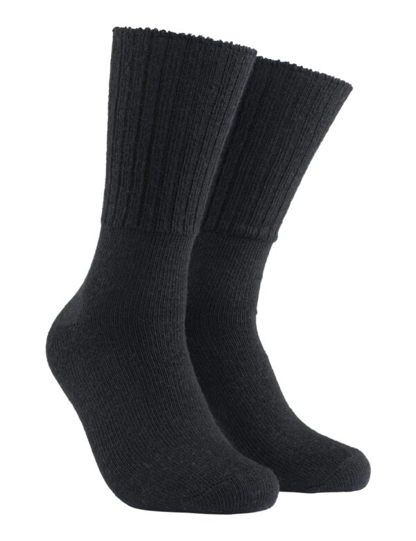 Merinoullstrumpa av kamgarn - Mixad