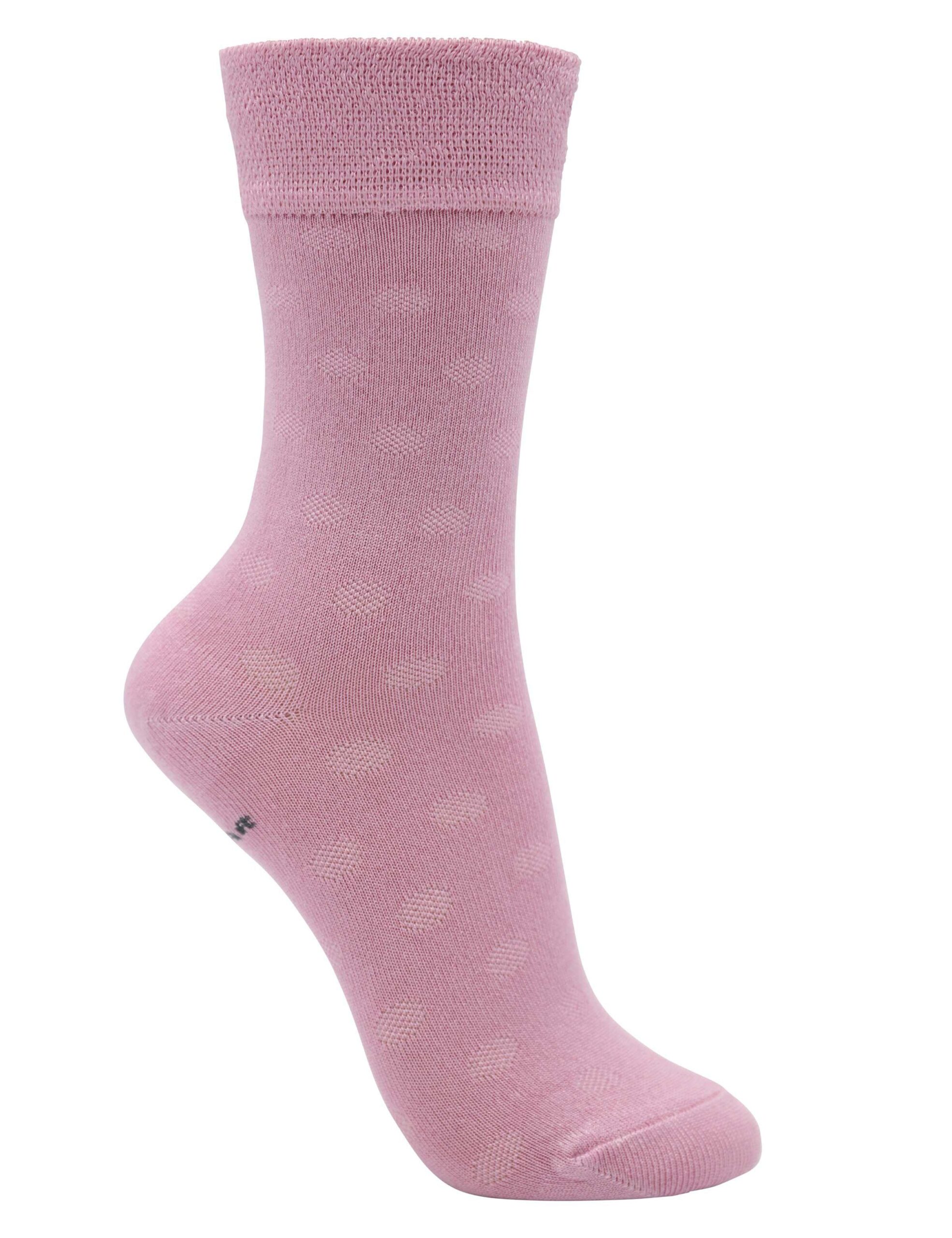 00000528538.jpg Mönstrad damstrumpa av bambu - Pink dots - Bild 1