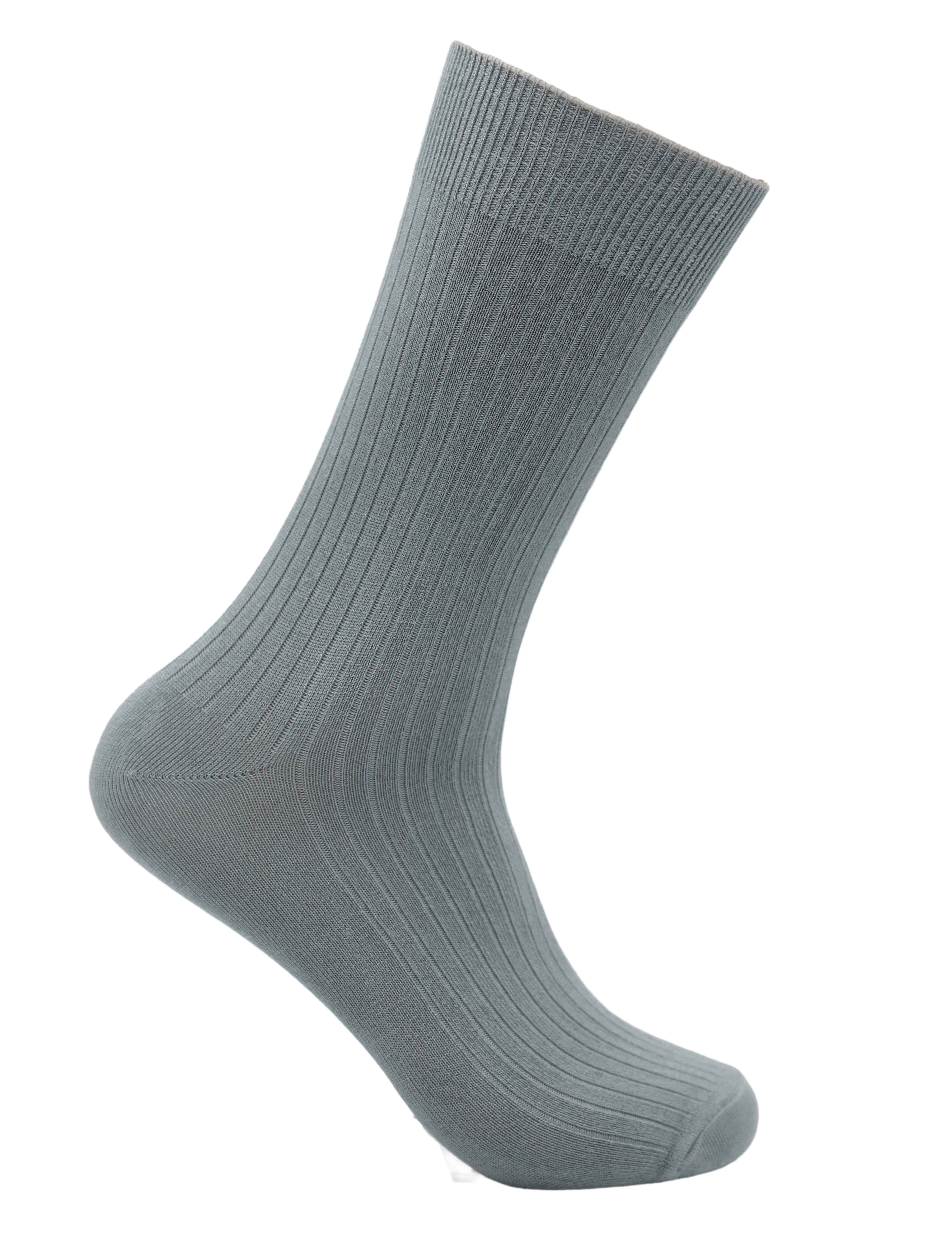 000005366f3.jpg Strumpa av bambu med ribb - Vit/blå - Bild 1