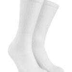 2-pack sportstrumpa med frottésula - Vit