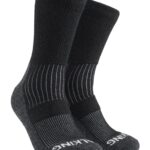 2-pack arbetsstrumpa med ullfrottésula - Svart