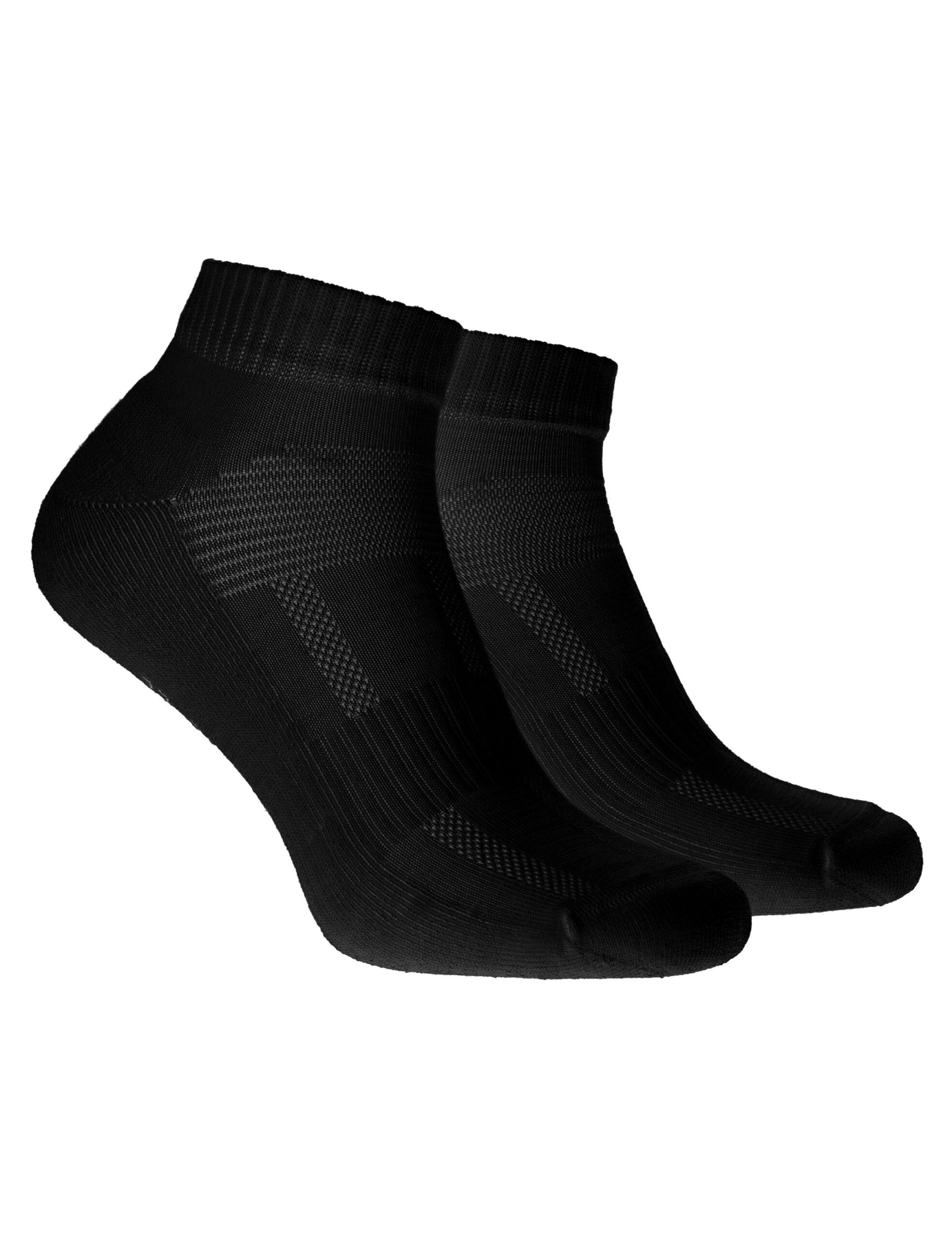 00000558801.jpg Sportstrumpa kortskaftsock av bambu - Svart - Bild 1