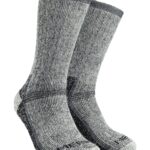 Strumpa i kraftig ullfrotté - Gråmelange