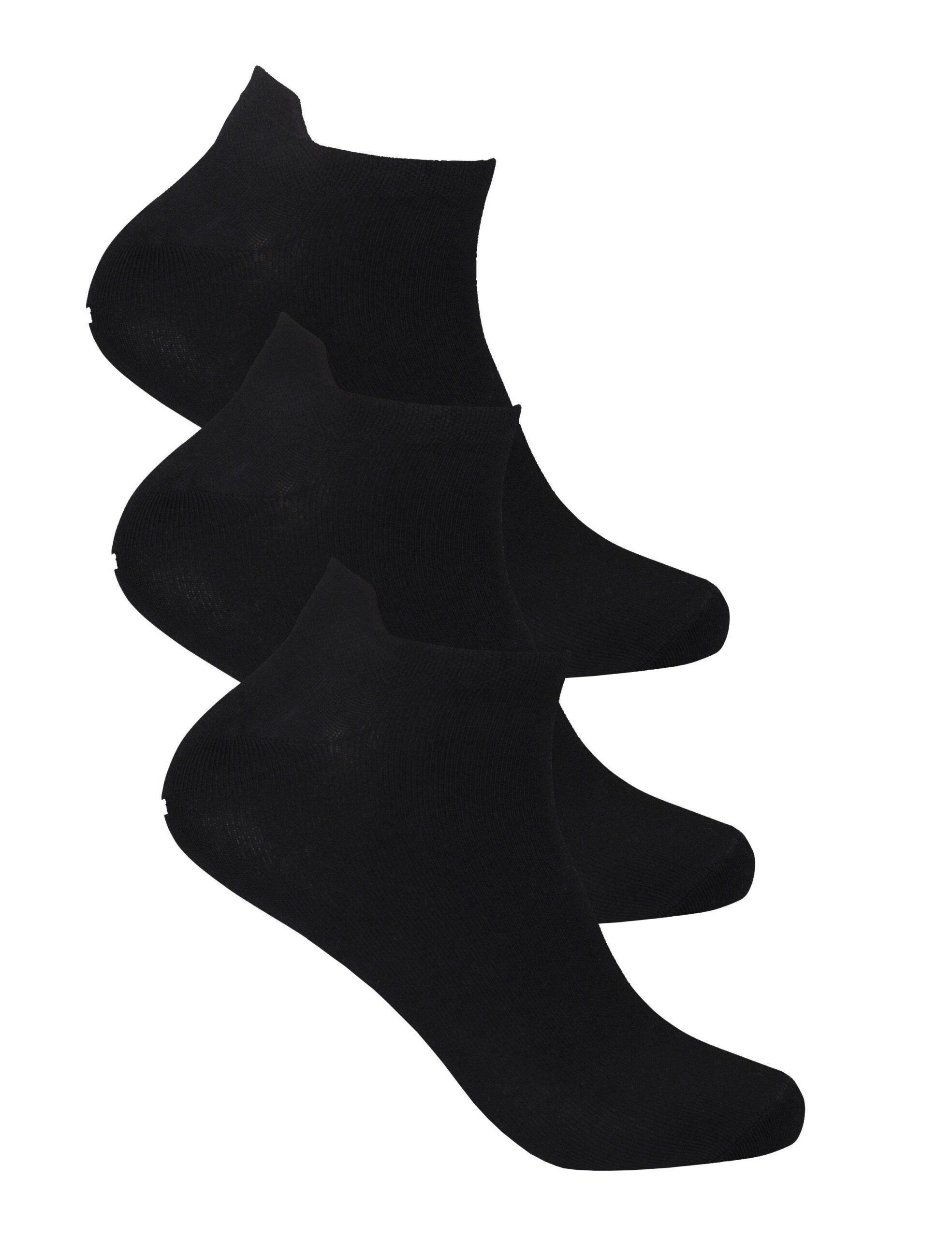 00000578001.jpg 3-pack strumpa av bambu sneakermodell - Svart - Bild 1