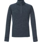 Barnundertröja av bambu och merinoull - Grå