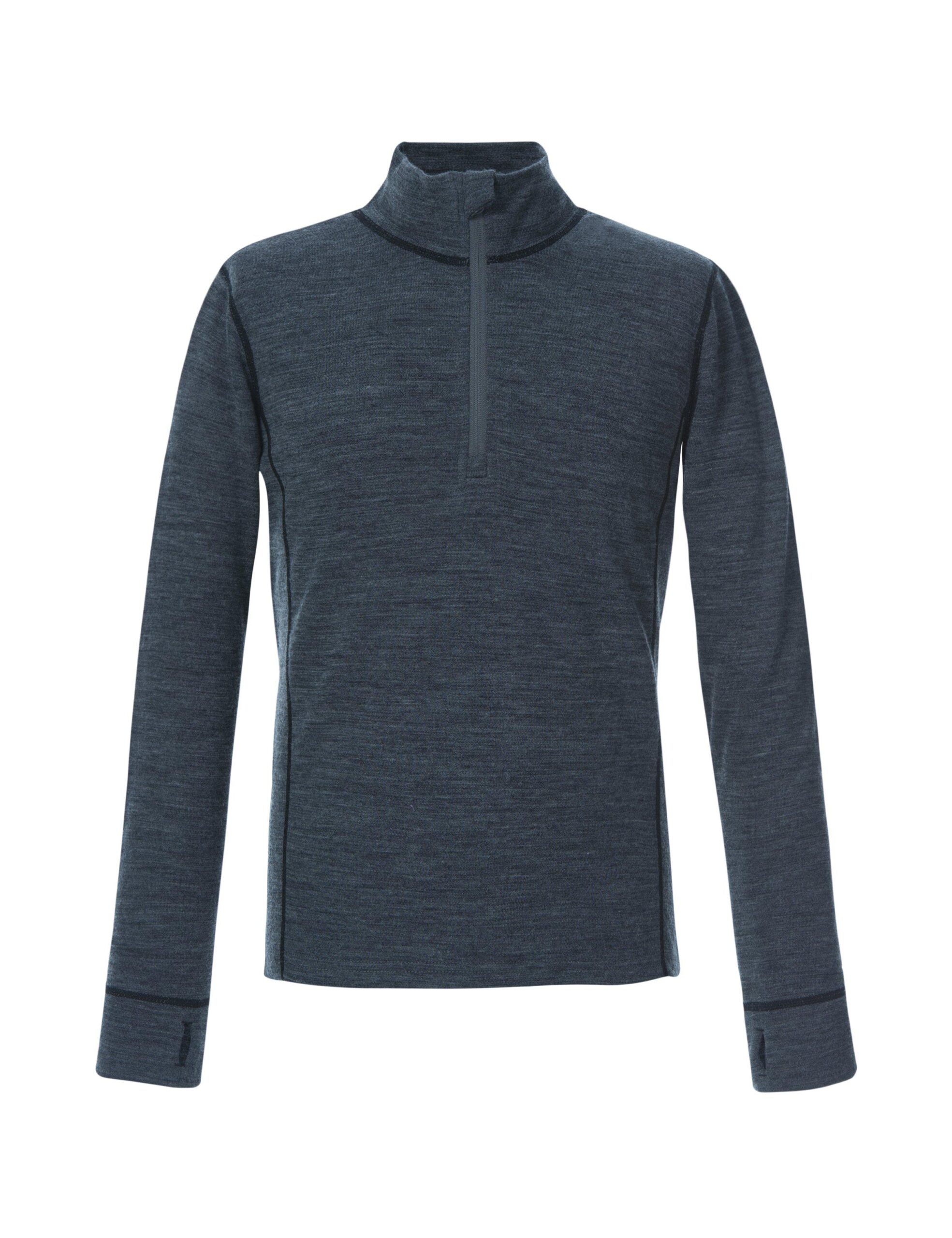 00004387503.jpg Barnundertröja av bambu och merinoull - Grå - Bild 1