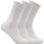 3-pack strumpa av bambu med komfortresår - Vit