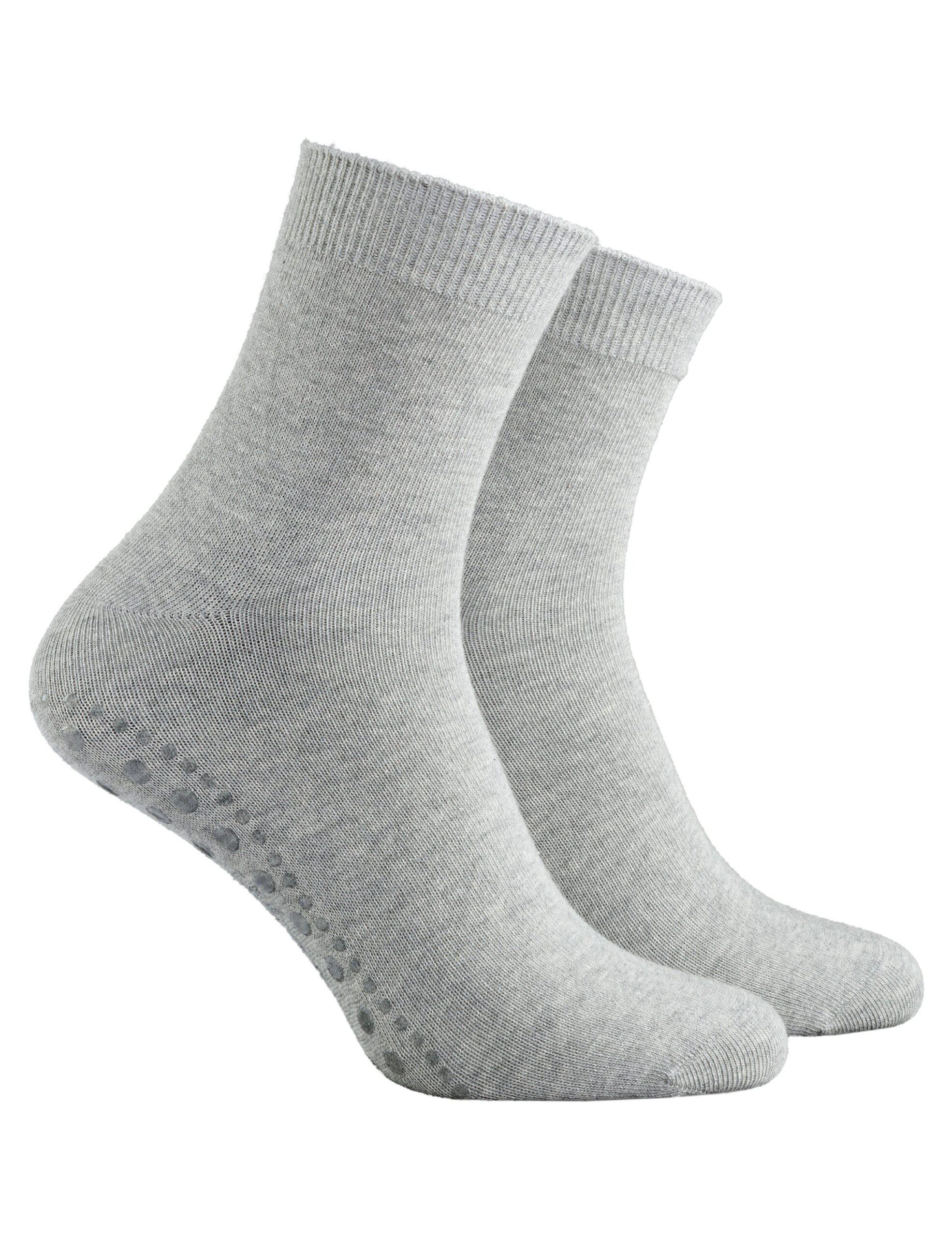 00005255103.jpg Strumpa med halkskydd extra lös resår - Grå - Bild 1