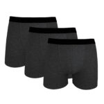 3-pack boxer - Mörkgrå