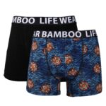 2-pack boxer av bambu - Tiger