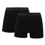 2-pack boxer i trunkmodell av bambu - Svart
