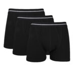 3-pack boxer med gylf - Svart