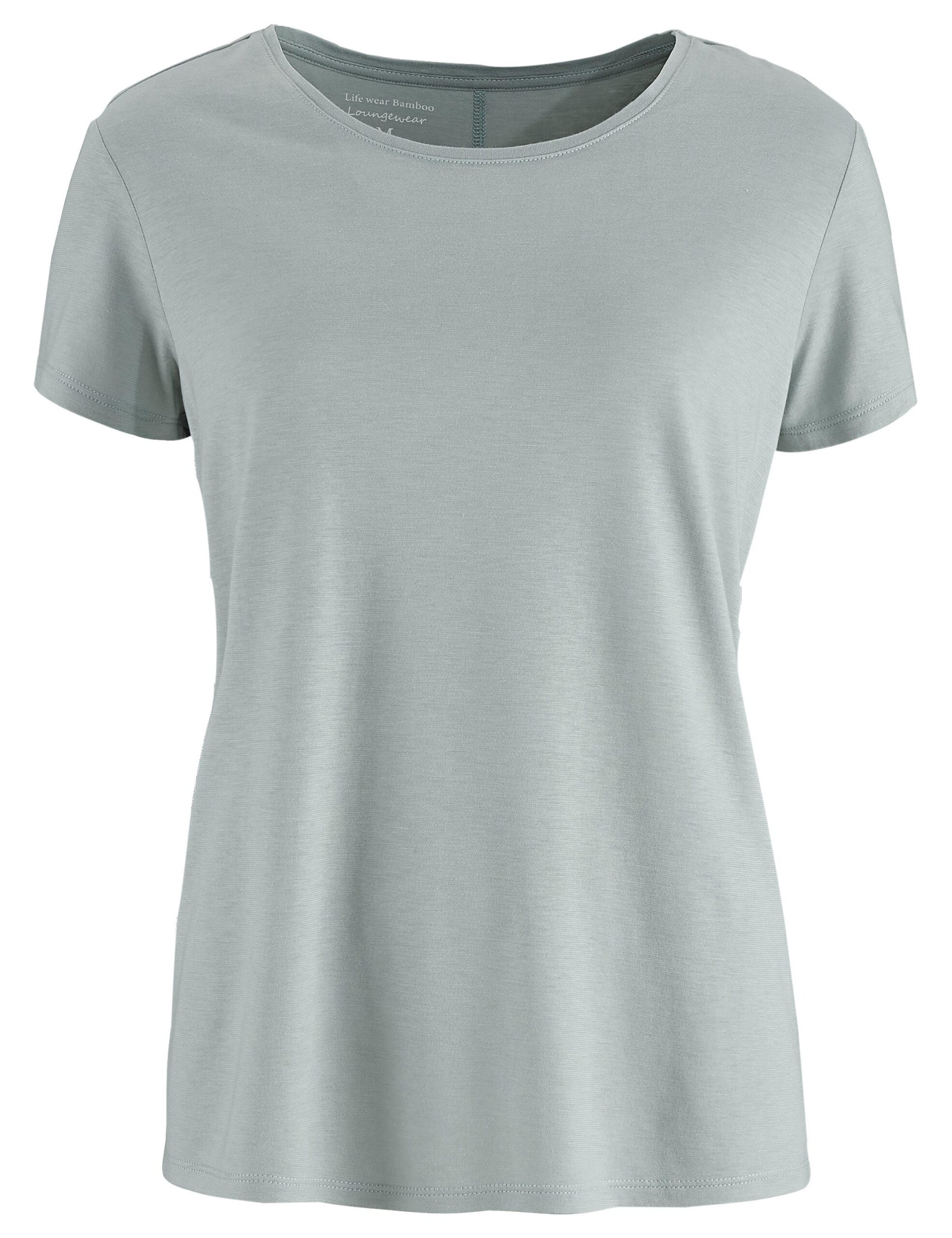 000090304V1.jpg Pyjamastopp av bambu - Blågrön - Bild 1