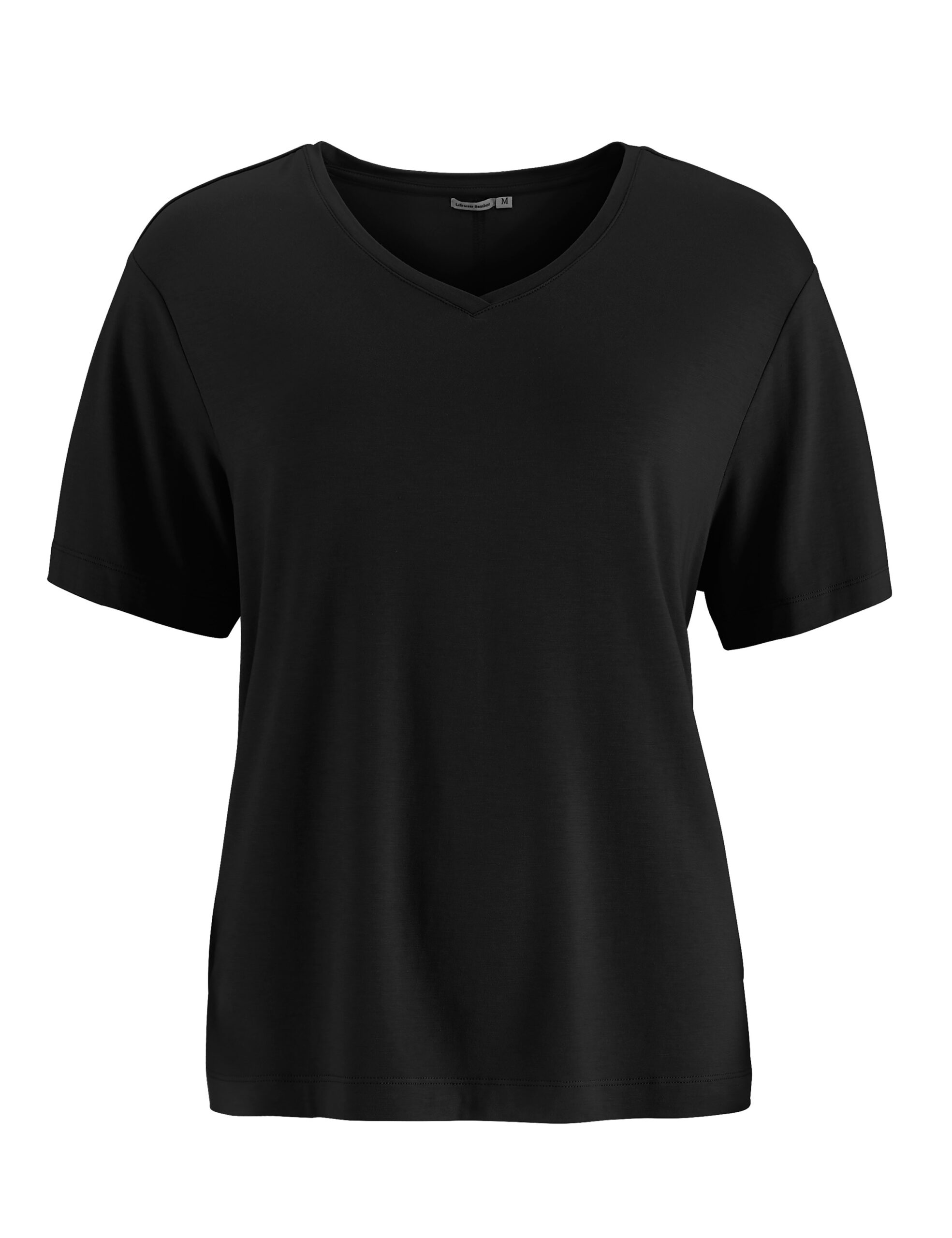 00009208901 Topp av bambu v-ringad - Svart - Bild 1