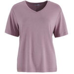Topp av bambu v-ringad - Mauve