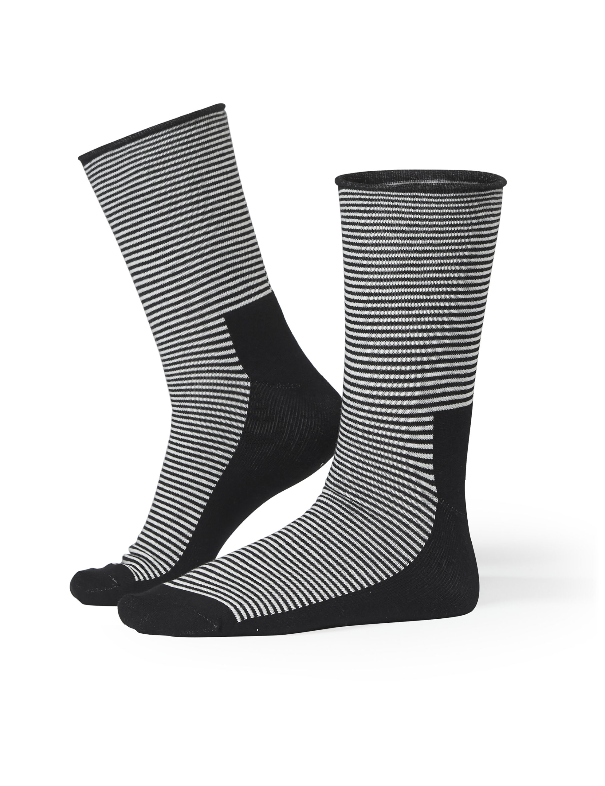 00005260122 Life Wear diabetesstrumpa - Svartrandig - Bild 1